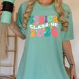 Groovy Senior Class Of 2026 My Last First Day Graduation 26 Women's Comfort Colors T-Shirt Chalky Mint