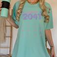 Grow With Me Graduation First Day Of School Class Of 2041 Women's Comfort Colors T-Shirt Chalky Mint