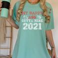 My Happy Class Is Outta Here 2021 Shirt Graduation Women's Comfort Colors T-Shirt Chalky Mint