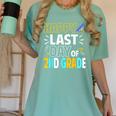 Happy Last Day Of 2nd Grade Shirt Cutie Graduation Women's Comfort Colors T-Shirt Chalky Mint