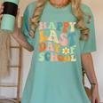 Happy Last Day Of School Groovy Teacher Student Graduation Women's Comfort Colors T-Shirt Chalky Mint