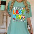 Happy Last Day Of School Teacher Student Graduation Women's Comfort Colors T-Shirt Chalky Mint