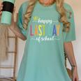 Happy Last Day Of School Women Teachers School Graduation Women's Comfort Colors T-Shirt Chalky Mint