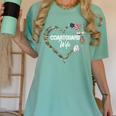 Heart Coast Guard Wife Coast Guard Graduation Wife USCG Wife Women's Comfort Colors T-Shirt Chalky Mint