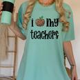 I Heart My Teachers I Love My Teachers Graduation Kids Teens Women's Comfort Colors T-Shirt Chalky Mint