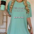 High School College Graduation Senior 2018 Shirt Women's Comfort Colors T-Shirt Chalky Mint