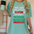 Hilarious Preschool Graduation Mom Dad Meme Preschooler Women's Comfort Colors T-Shirt Chalky Mint