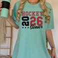 Hockey Senior Night Hockey Senior 2026 Graduation 59 Women's Comfort Colors T-Shirt Chalky Mint