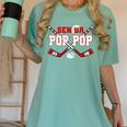 Hockey Senior Pop Pop Graduation Class Of 2026 Kids Women's Comfort Colors T-Shirt Chalky Mint