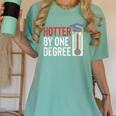 Hotter By One Degree Phd MBA College Graduation Women's Comfort Colors T-Shirt Chalky Mint