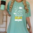 Hotter By One Degree Senior 2024 Class Of 2024 Graduation Women's Comfort Colors T-Shirt Chalky Mint