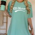 ICU Nurse Graduation Nurse RN Birthday Women's Comfort Colors T-Shirt Chalky Mint