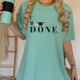 I'm Done College High School Graduation Senior Women's Comfort Colors T-Shirt Chalky Mint