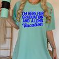 I'm Here For Graduation School Class Senior 2024 Women's Comfort Colors T-Shirt Chalky Mint