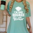 I'm One Degree Hotter Graduation Gag Seniors T-Shirt Women's Comfort Colors T-Shirt Chalky Mint