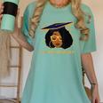 Its Doctor Actually Graduation Healthcare Afro Women Women's Comfort Colors T-Shirt Chalky Mint
