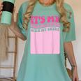 It's My Graduation Sign My Shirt Groovy Girls Graduation Women's Comfort Colors T-Shirt Chalky Mint