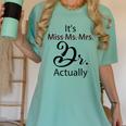 It's Miss Ms Mrs Dr Actually Doctor Graduation Women's Comfort Colors T-Shirt Chalky Mint