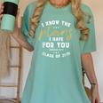 Jeremiah I Know Plans Graduation 2019 College Graduate Women's Comfort Colors T-Shirt Chalky Mint