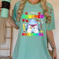 I Just Crushed Preschool Pre-K Preschoolers Graduation Women's Comfort Colors T-Shirt Chalky Mint