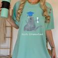 Just Graduated Cat With Graduation Cap And Diploma For Men Women Girls Kids Women's Comfort Colors T-Shirt Chalky Mint