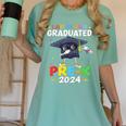 I Just Officially Graduated Pre k Graduation 2024 Pre-K Kids Women's Comfort Colors T-Shirt Chalky Mint