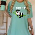 I Did It Kawaii Panda With Graduation Cap Diploma Women's Comfort Colors T-Shirt Chalky Mint