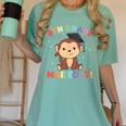 Kids 8th Grade Nailed It Monkey Graduation Women's Comfort Colors T-Shirt Chalky Mint