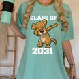 Kids Class Of 2031 Shirt Graduation Dabbing Dog Shirt Women's Comfort Colors T-Shirt Chalky Mint