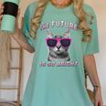 Kids Cool Future Is Bright Kids Graduation Or Birthday Women's Comfort Colors T-Shirt Chalky Mint