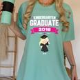 Kids Kindergarten Graduate 2018 Graduation Girls Women's Comfort Colors T-Shirt Chalky Mint