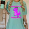 Kids Kindergarten Graduation Idea For Girls Dinosaur Women's Comfort Colors T-Shirt Chalky Mint