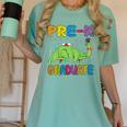 Kids Pre-K Graduate Brontosaurus Dino Pre Kindergarten Graduation Women's Comfort Colors T-Shirt Chalky Mint