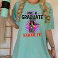 Kids Pre K Graduation Flossing Girl Nailed It Graduate Girls Women's Comfort Colors T-Shirt Chalky Mint