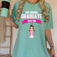 Kids Princess Girl Preschool Graduate 2018 Graduation Pre-K Women's Comfort Colors T-Shirt Chalky Mint