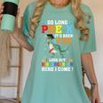 Kids So Long Pre-K Preschool Graduation Kindergarten Here I Come Women's Comfort Colors T-Shirt Chalky Mint