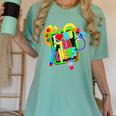 Kids Teens Graduation I Heart My Teachers I Love My Teachers Women's Comfort Colors T-Shirt Chalky Mint