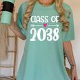 Kindergarten Class Of 2038 First Day School Graduation Girls Women's Comfort Colors T-Shirt Chalky Mint