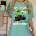 Kindergarten Graduate 2025 Kindergarten Graduation Dino Trex Women's Comfort Colors T-Shirt Chalky Mint