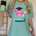 Kindergarten Graduation Tee Shirt Pink Owl T-Shir Women's Comfort Colors T-Shirt Chalky Mint