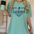 Lacrosse Senior Night Lacrosse Senior 2025 Graduation 33 Women's Comfort Colors T-Shirt Chalky Mint