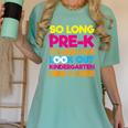 Last Day Pre-K Kindergarten Here I Come Graduation T-Shirt Women's Comfort Colors T-Shirt Chalky Mint