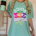 Last Day Of School Adios Kindergarten Graduation Kids Girls Women's Comfort Colors T-Shirt Chalky Mint