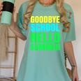 Last Day Of School Shirt Teacher Tee Graduation Women's Comfort Colors T-Shirt Chalky Mint