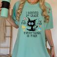 Last Day Of School Student Graduation I Survived 2nd Grade Women's Comfort Colors T-Shirt Chalky Mint