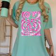 Last Day Of School Teacher Students School Graduation Groovy Women's Comfort Colors T-Shirt Chalky Mint