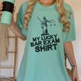 Law School Graduation My Lucky Bar Exam Shirt Lawyer Women's Comfort Colors T-Shirt Chalky Mint