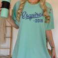 Lawyers Graduation Esquire Est 2018 Graduate Shirt Women's Comfort Colors T-Shirt Chalky Mint
