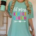 Lil Miss Kindergarten Grad Shirt Graduation Shirts 2018 Women's Comfort Colors T-Shirt Chalky Mint