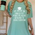 Linguistics Major Graduation Women's Comfort Colors T-Shirt Chalky Mint